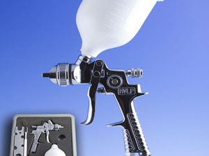 HVLP Gravity Feed Spray Gun Kit - 1.4mm Nozzle with Regulator-0