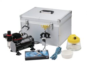 AK-100 Airbrushing Kit with AB-130 Airbrush in Aluminium Carry Case
